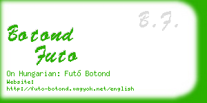botond futo business card